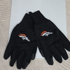 Broncos Black Touchscreen Gloves